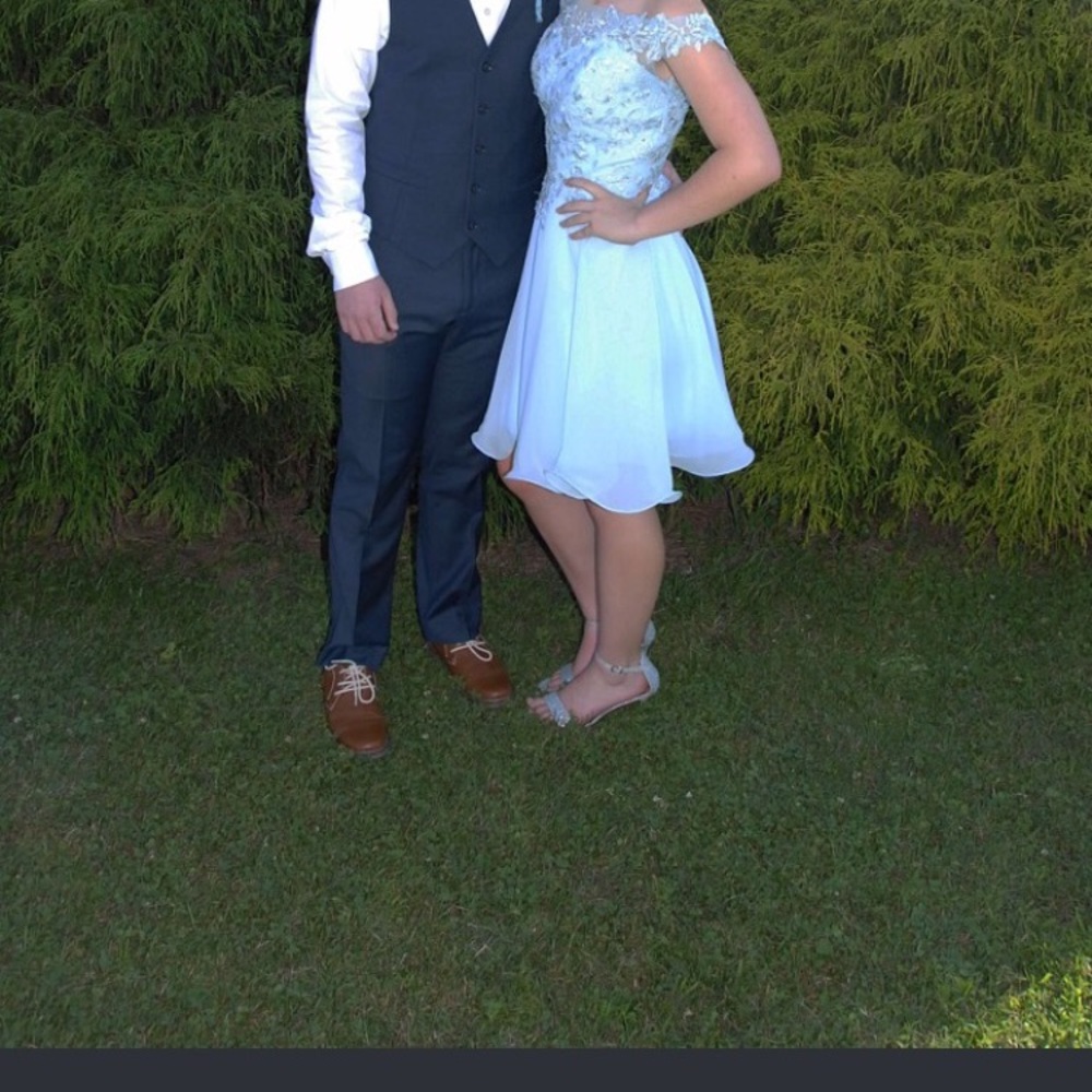 Sky blue dress